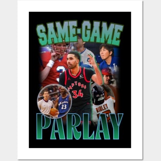 SAME GAME PARLAY - the Bad Boys of Professional Sports via DraftKings, FanDuel, BetMGM, Caesars, ESPN, & PrizePicks Posters and Art